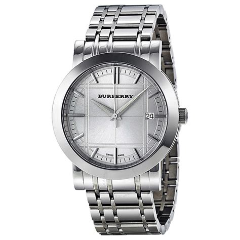 Burberry Heritage Silver Dial Stainless Steel Men's Watch BU1350